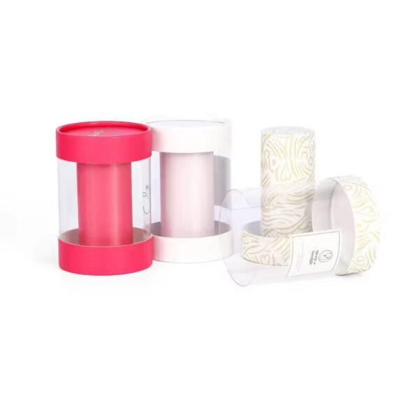 Cosmetic Paper Tube With PVC Window