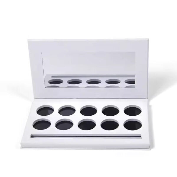 10 Colors Paper Palette With Mirror - Image 3