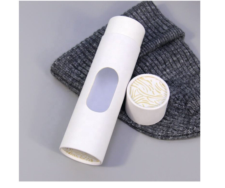 Special Cylindrical Shaped Die Cut Middle Gap Window Silk Scarf Packaging - Image 3