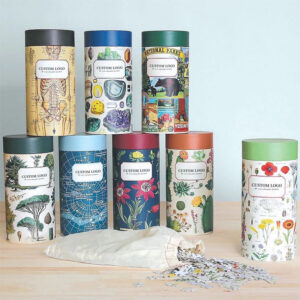 Cardboard Paper Tube Biodegradable Box for Puzzle