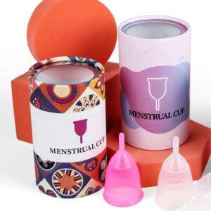 Cylinder Tube Packaging Period Product Silicone Menstrual Cup
