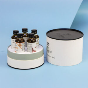 Travel Perfume Bottle Paper Cylinder Tube Cosmetic Box