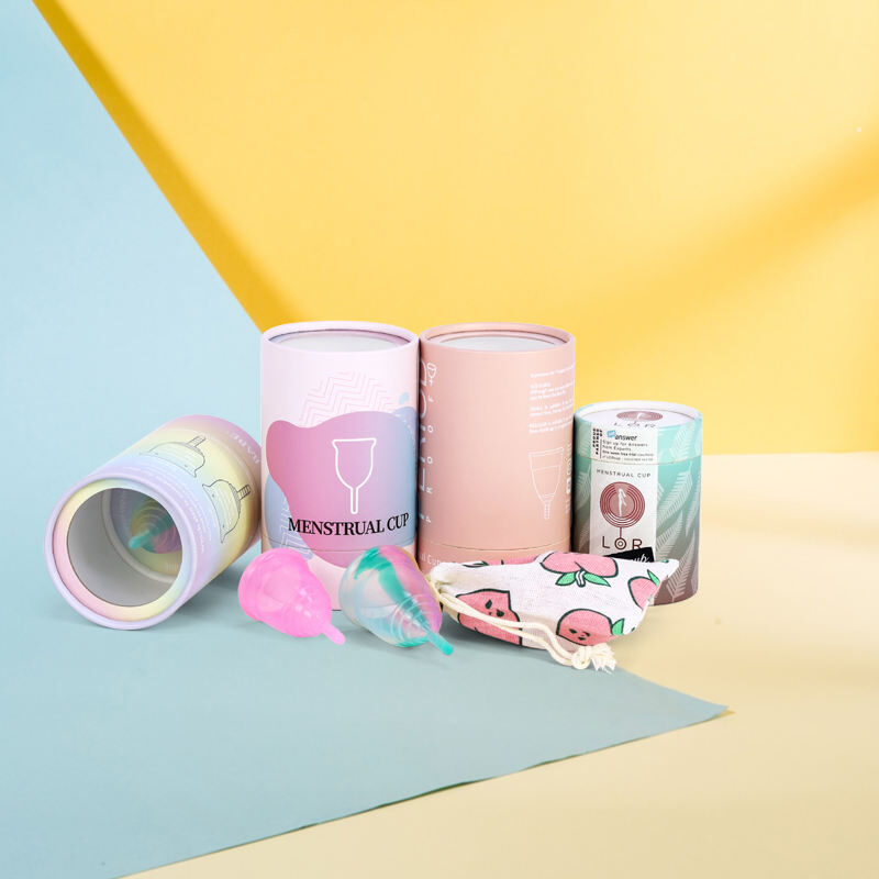 Clear Cylinder Tube Packaging For Period Product Silicone Menstrual Cup - Image 3