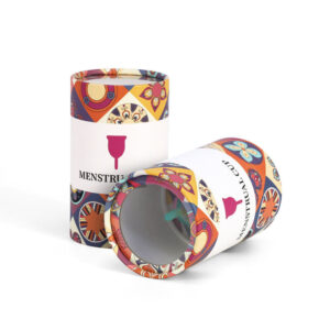 Clear Cylinder Tube Packaging For Period Product Silicone Menstrual Cup