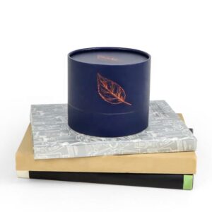 Candle Jars Luxury Packaging Tube Blue Gift Round Paper Box Container