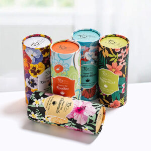 Paper Tube Packaging for Food Tea With Lid